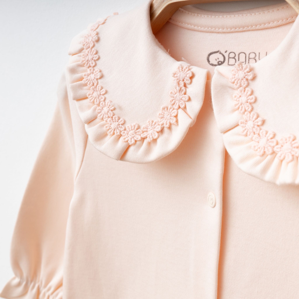 OBABY KIZ 0/3-0/3-3/6 AY DANTELLİ YAKALI TULUM