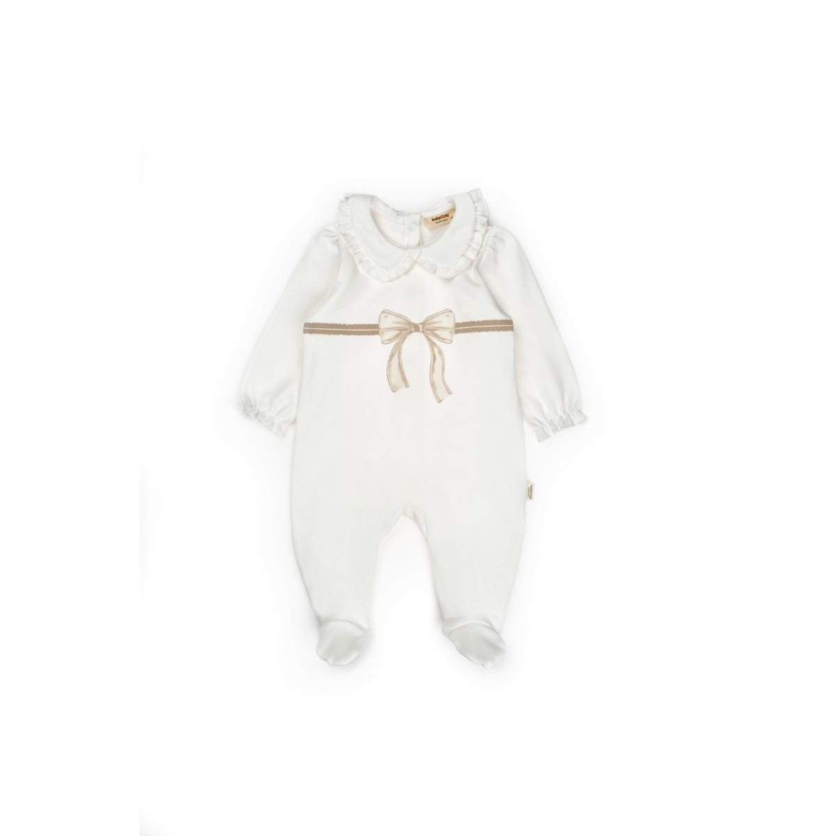 BABYCOSY KIZ 0/3-3/6 AY BOW ŞAPKALI PATİKLİ TULUM