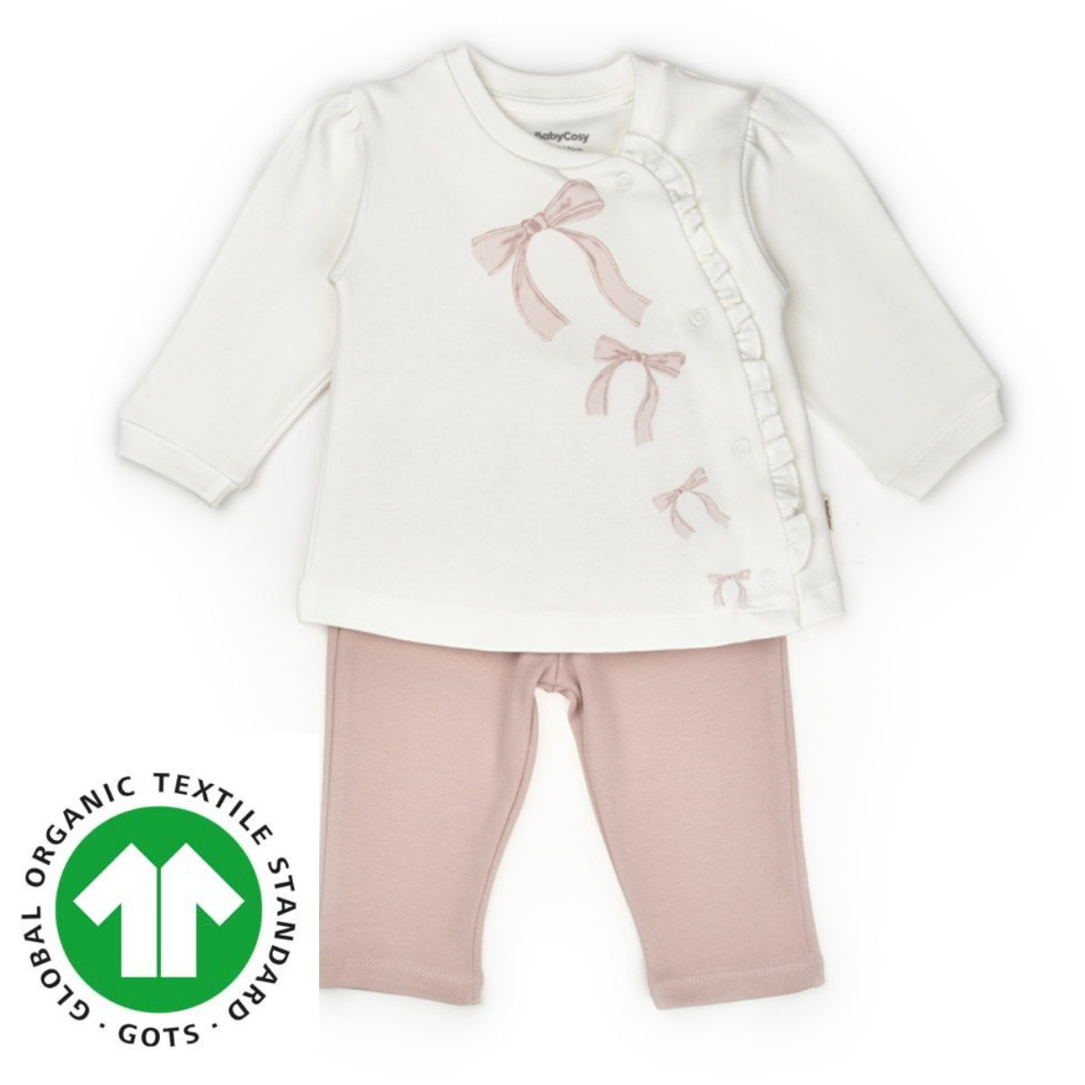 BABYCOSY KIZ 6-9-12-18-24 AY BOW 2Lİ TAKIM