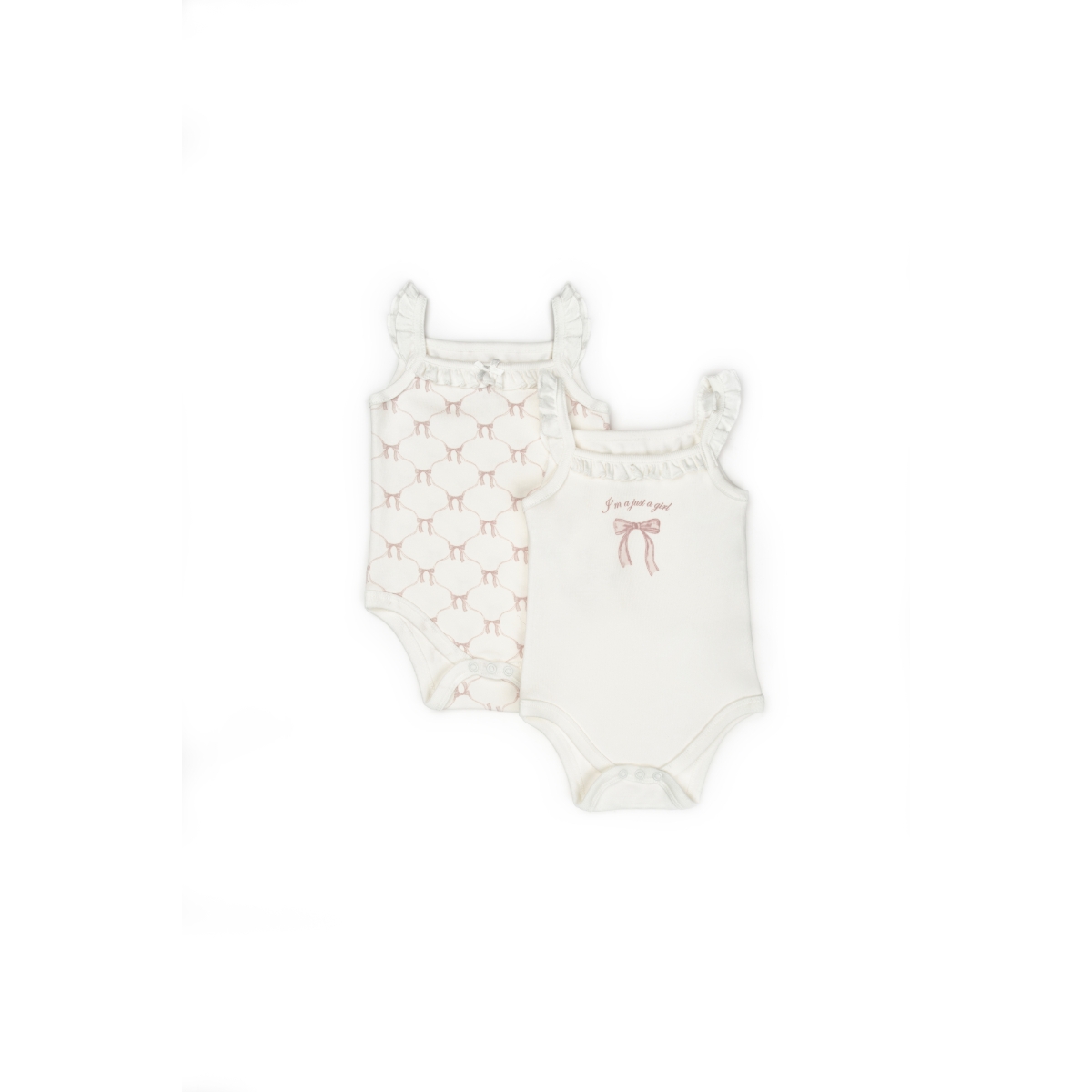 BABYCOSY KIZ 6-9-12-18-24 AY BOW KOLSUZ 2Lİ BODY