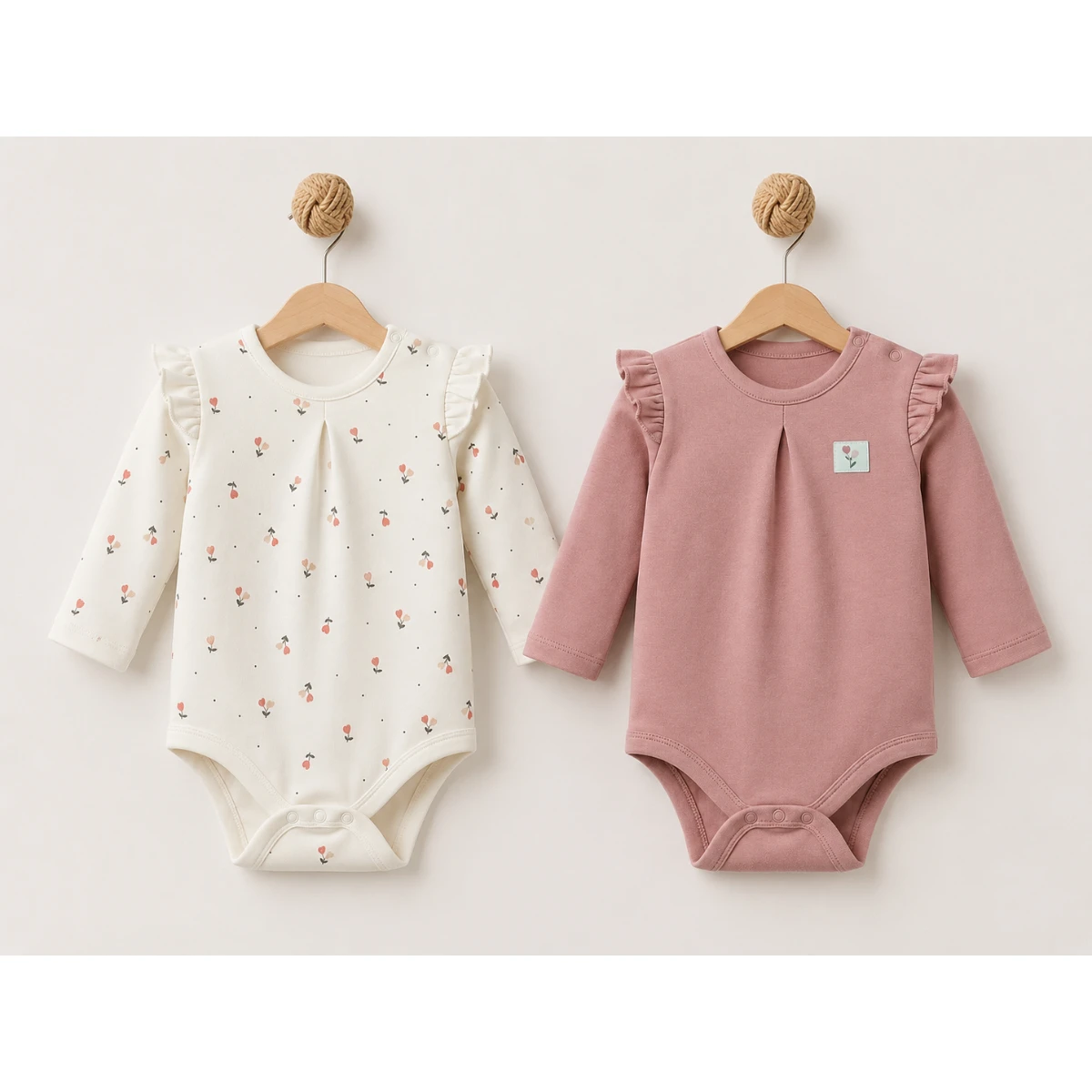 BABYCOSY ORGANIC KIZ 1-24 AY 2 PCS LONG SLEEVE BOD