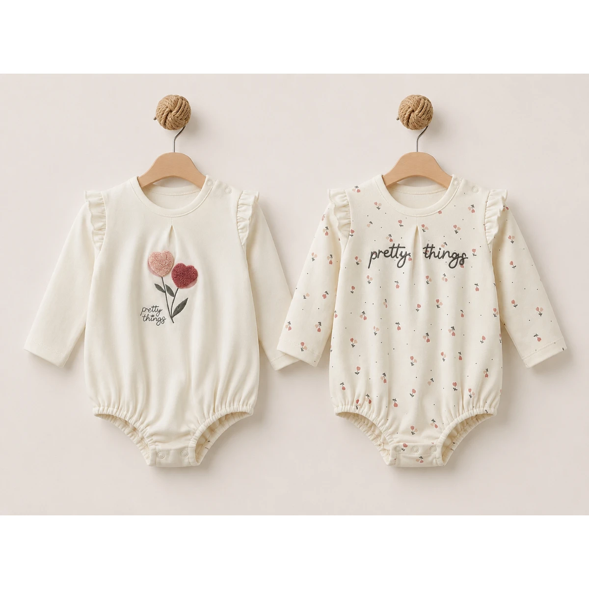 BABYCOSY ORGANIC KIZ 6-24 AY 2 PCS  OVERSİZE BODY