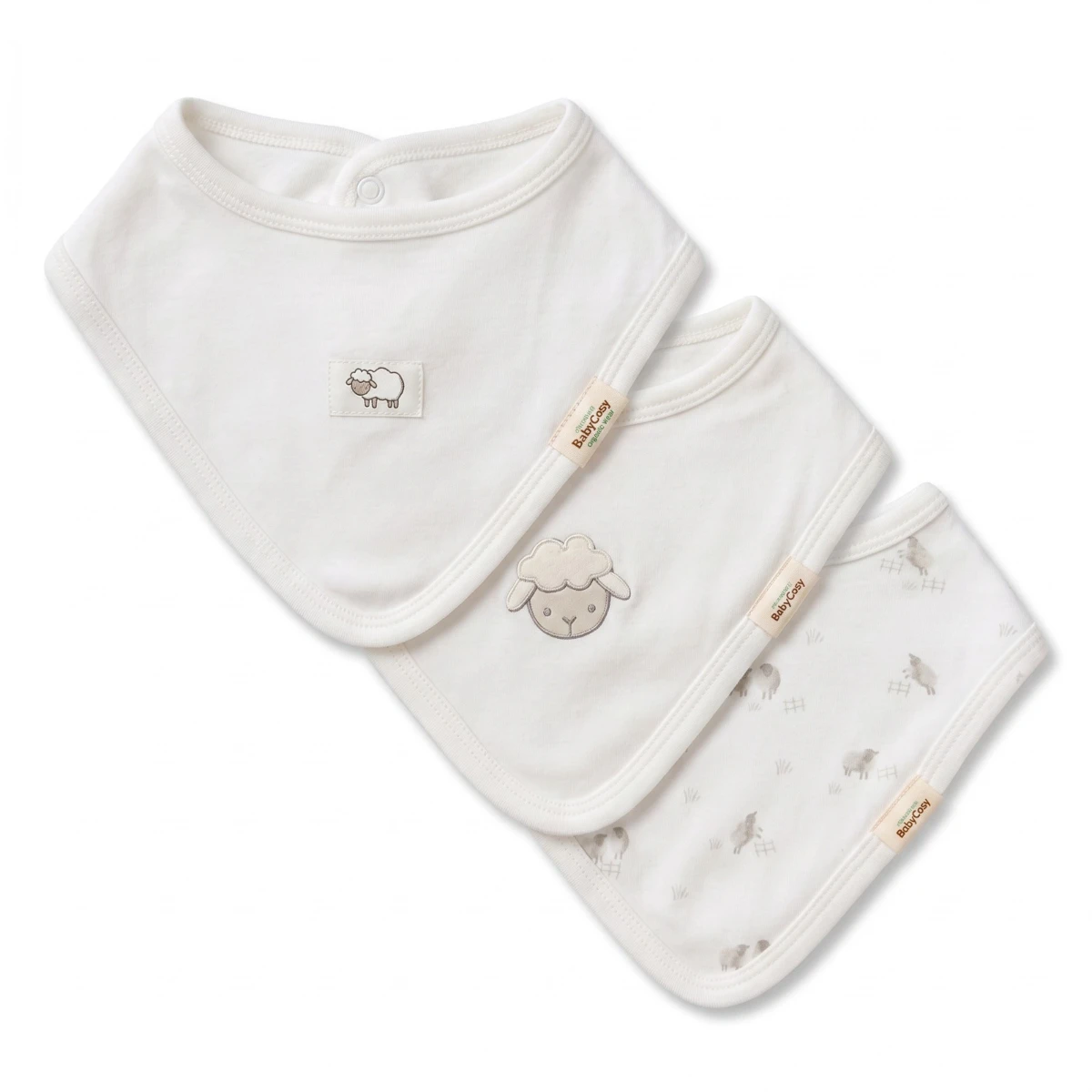BABYCOSY ORGANIC UNISEX 0-24 AY 3 PCS BİBS