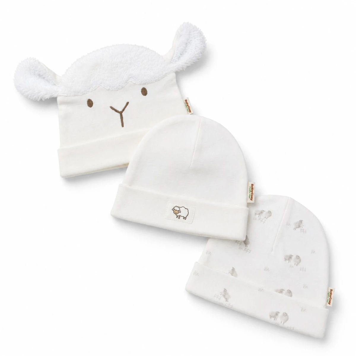 BABYCOSY ORGANIC UNISEX 0-24 AY 3LÜ ŞAPKA