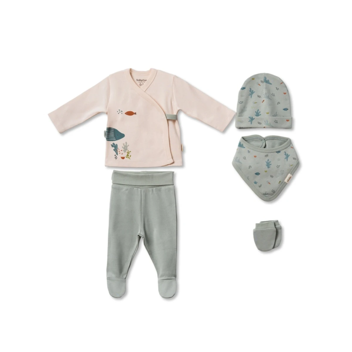 BABYCOSY ORGANIC UNISEX 0-3 AY 5Lİ SET