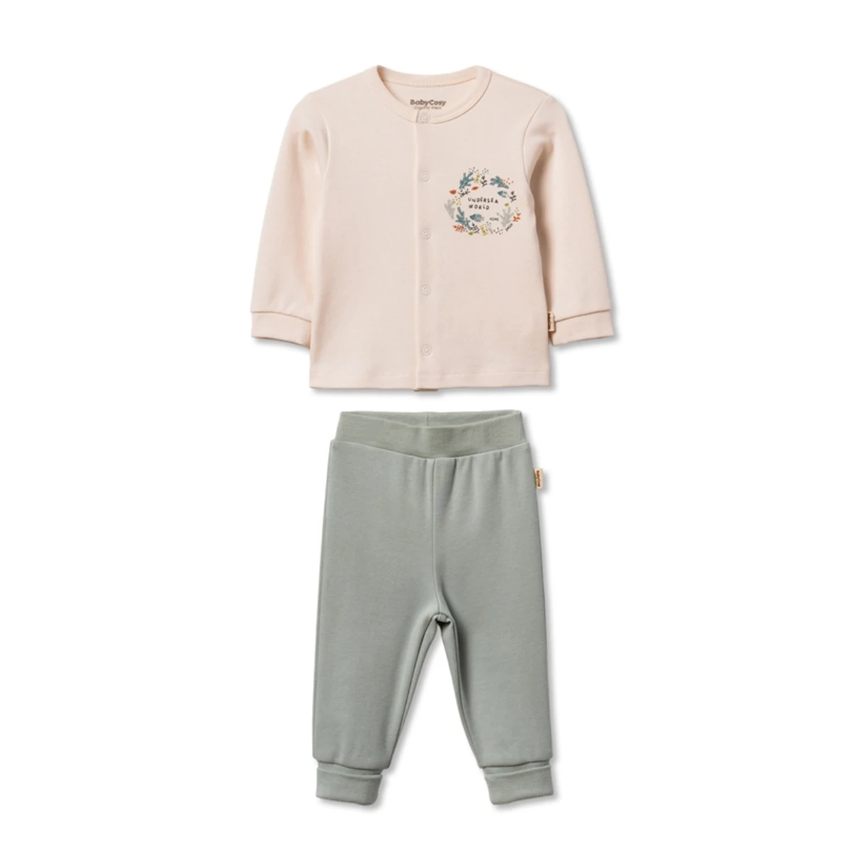 BABYCOSY ORGANIC UNISEX 3-24 AY UZUNKOL PİJAMA TAK