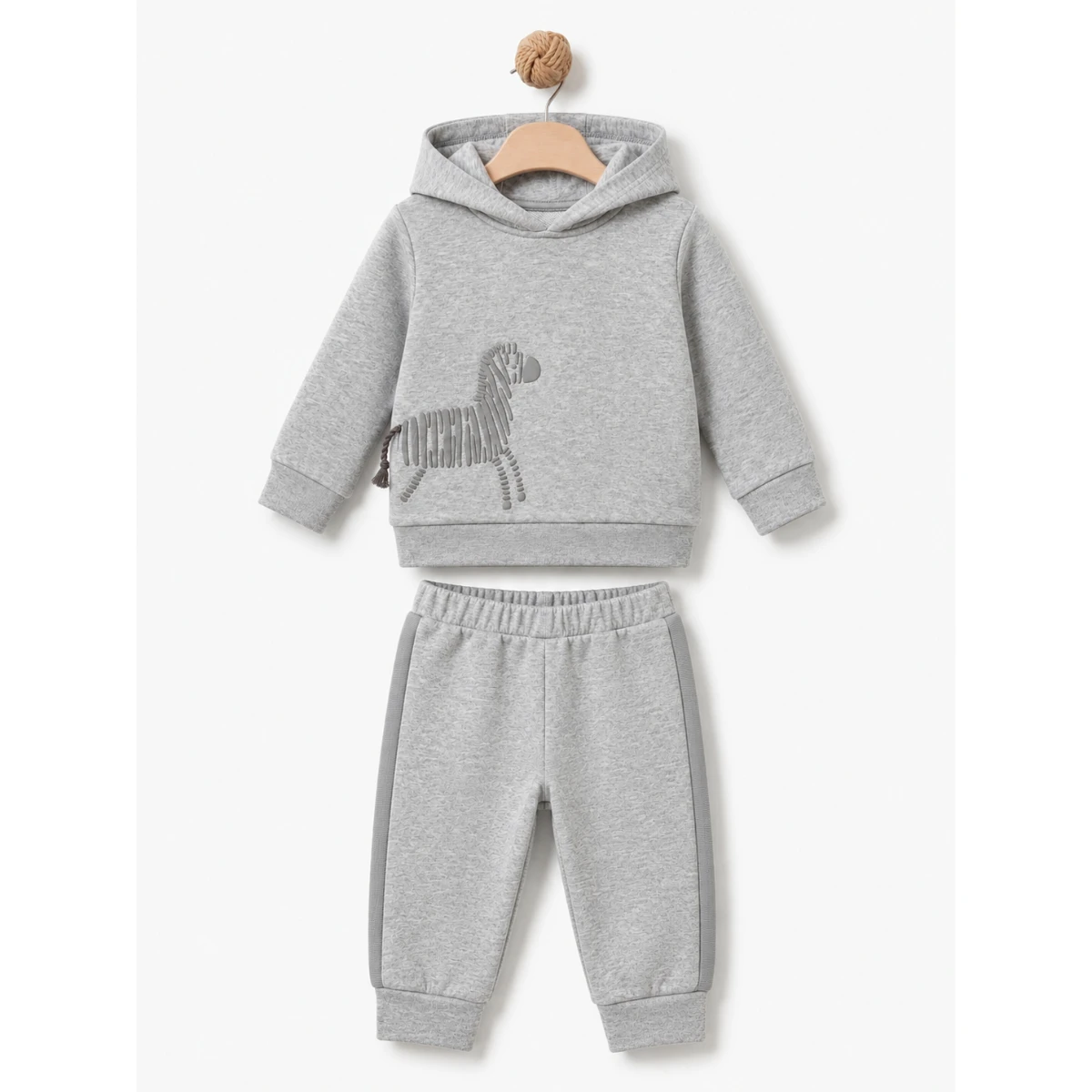 BABYCOSY ORGANIC UNISEX 3-24 AY ZEBRA KAPÜŞONLU 2L