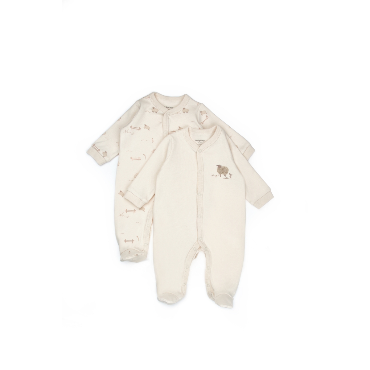 BABYCOSY ORGANIC UNISEX 3-6 AY LAMB 2Lİ PATİKLİ TULUM