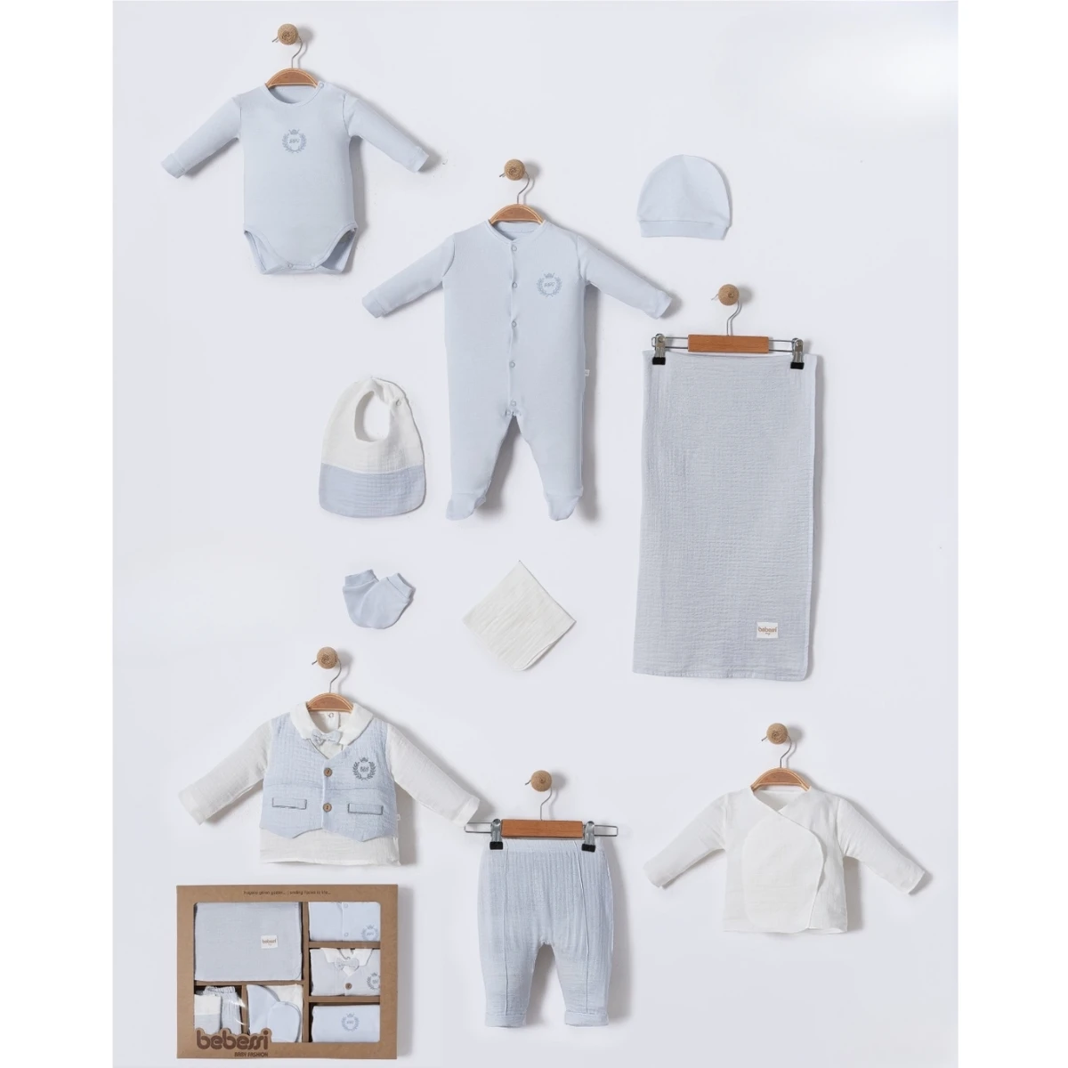 BEBESSİ ERKEK 0-3 AY MY BABY KING 10LU SET