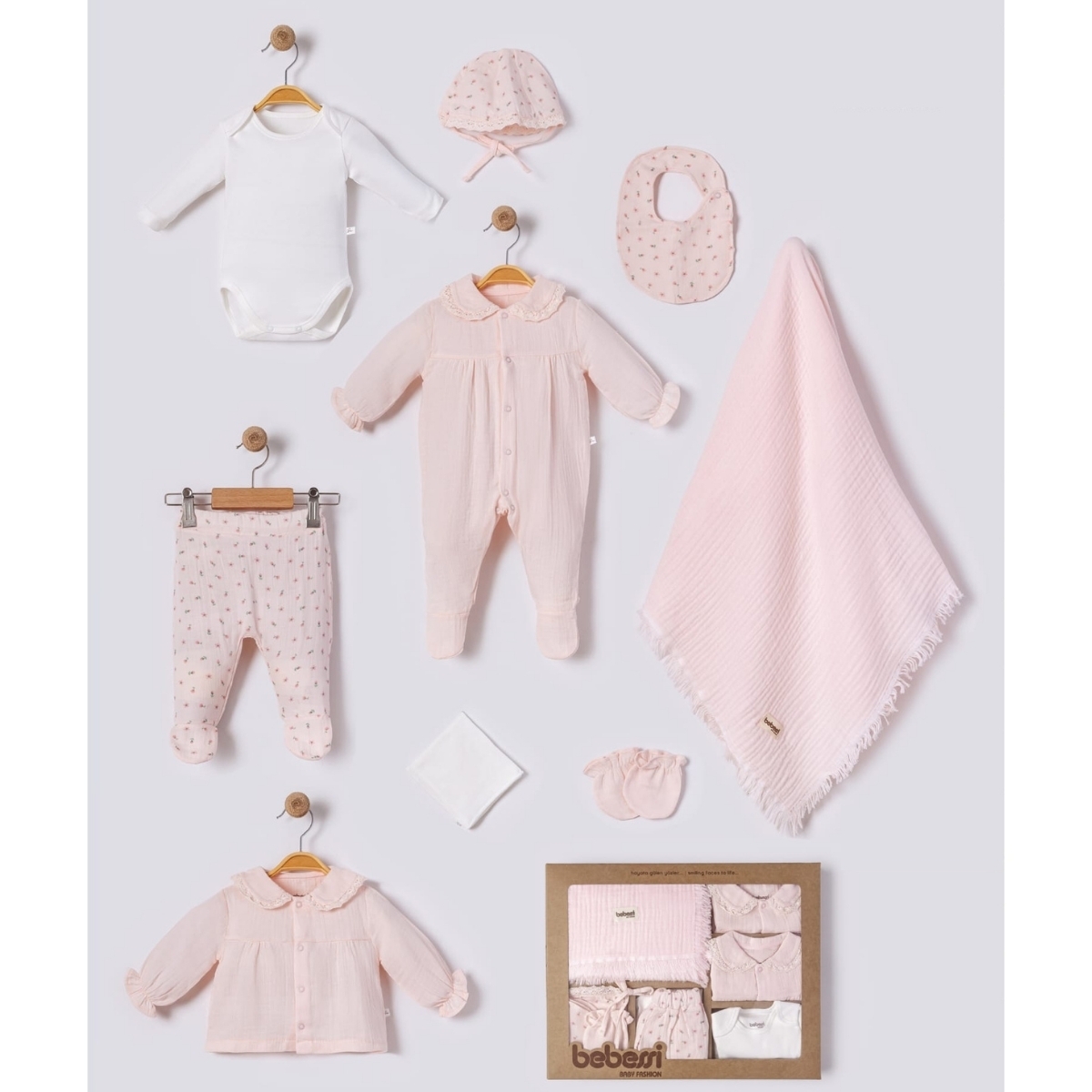 BABY GIRL 0-3 MONTHS LITTLE GIRL 10 PIECE SET