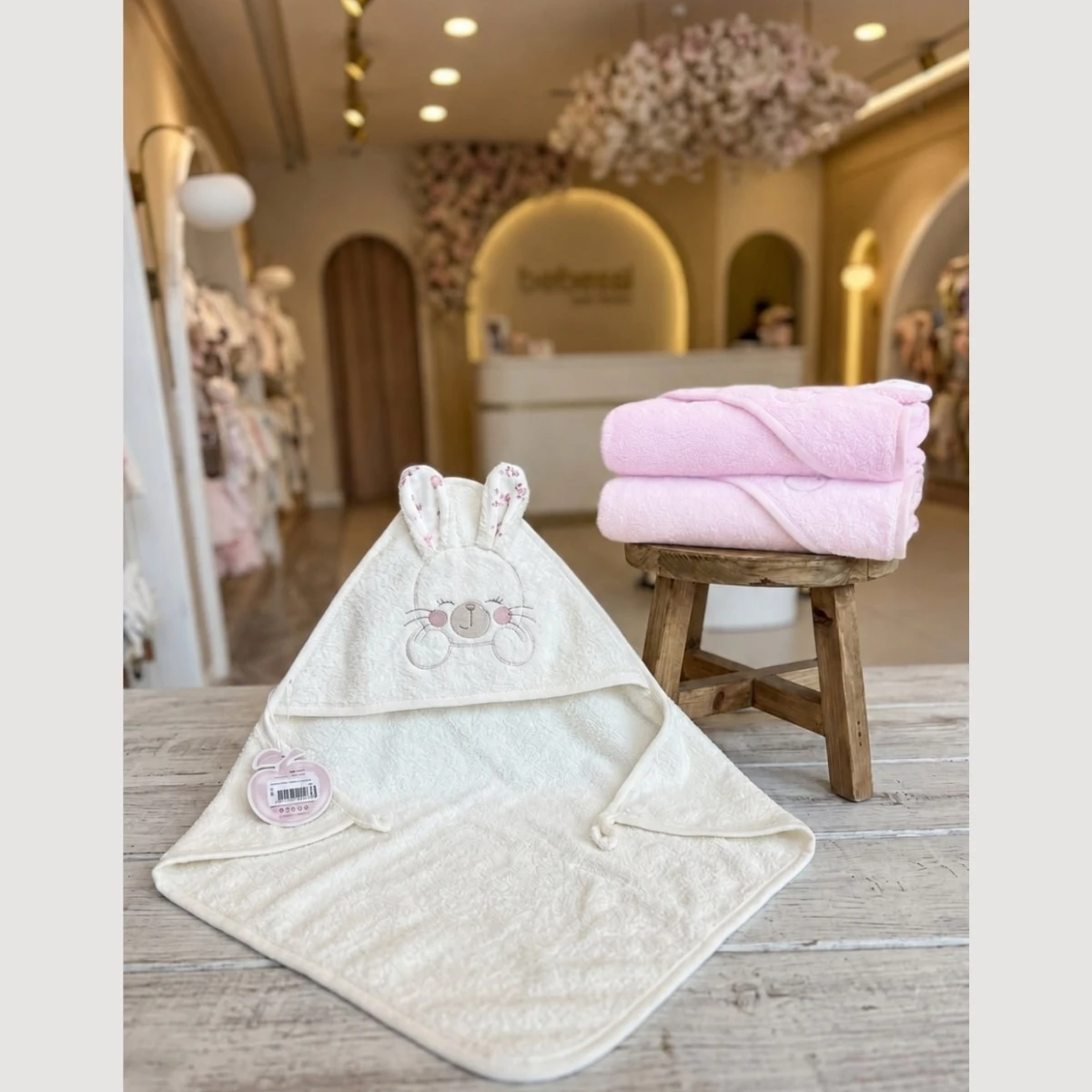 BEBESSİ KIZ BUNNY HUG SİLGİ HAVLU 2Lİ SERİ