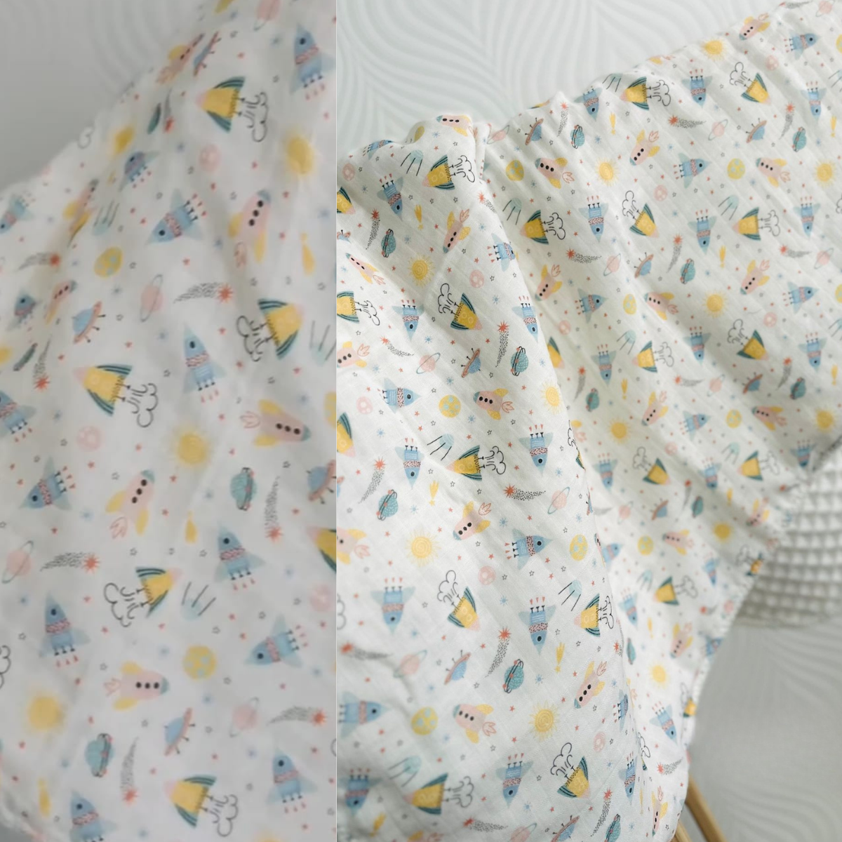 BEBLY KIDS UNISEX 100*90 CM 2KAT MÜSLİN BATTANİYE