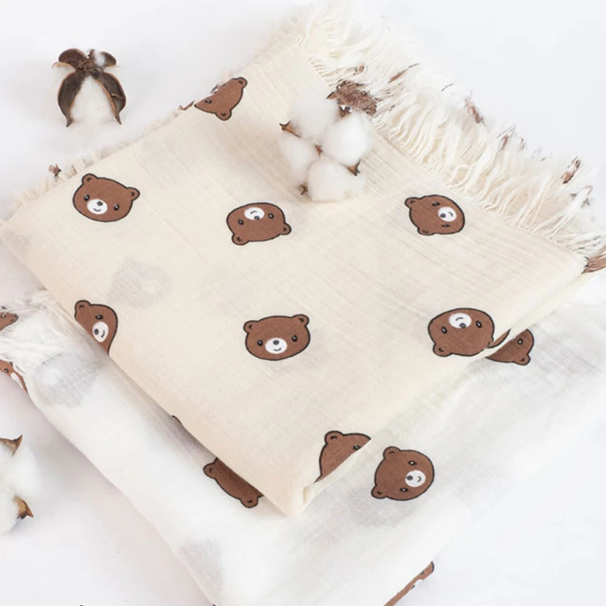 BEBLY KIDS UNISEX 105*120 CM 2KAT MÜSLİN BATTANİYE