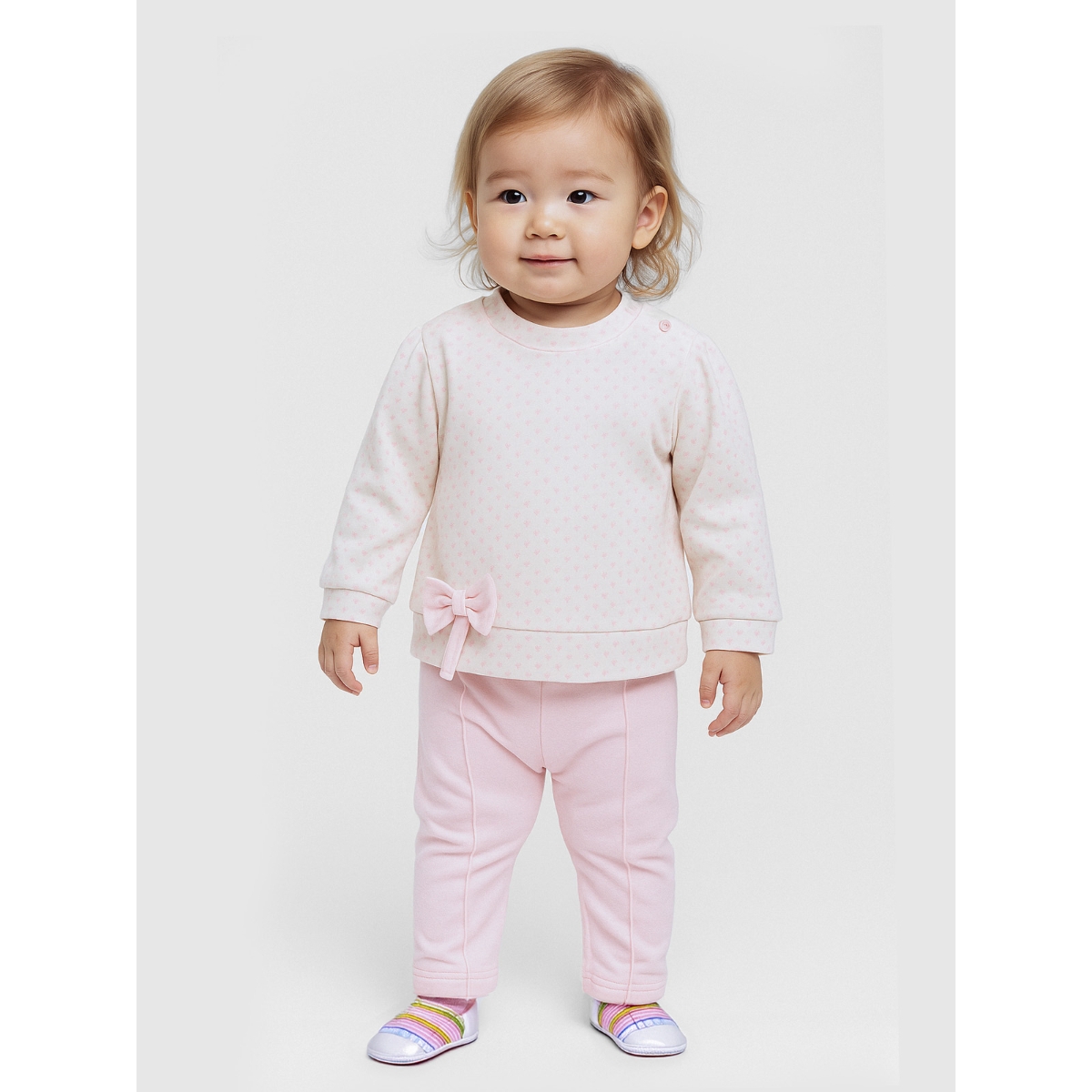 BEYAZ BEBEK KIZ 9-12-18-24 AY ÇİÇEK BASKILI FİYONL