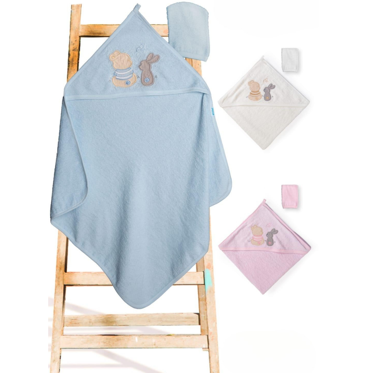 BUUDE UNISEX 75*75 CM ZÜRAFA NAKIŞLI SİLGİ HAVLU