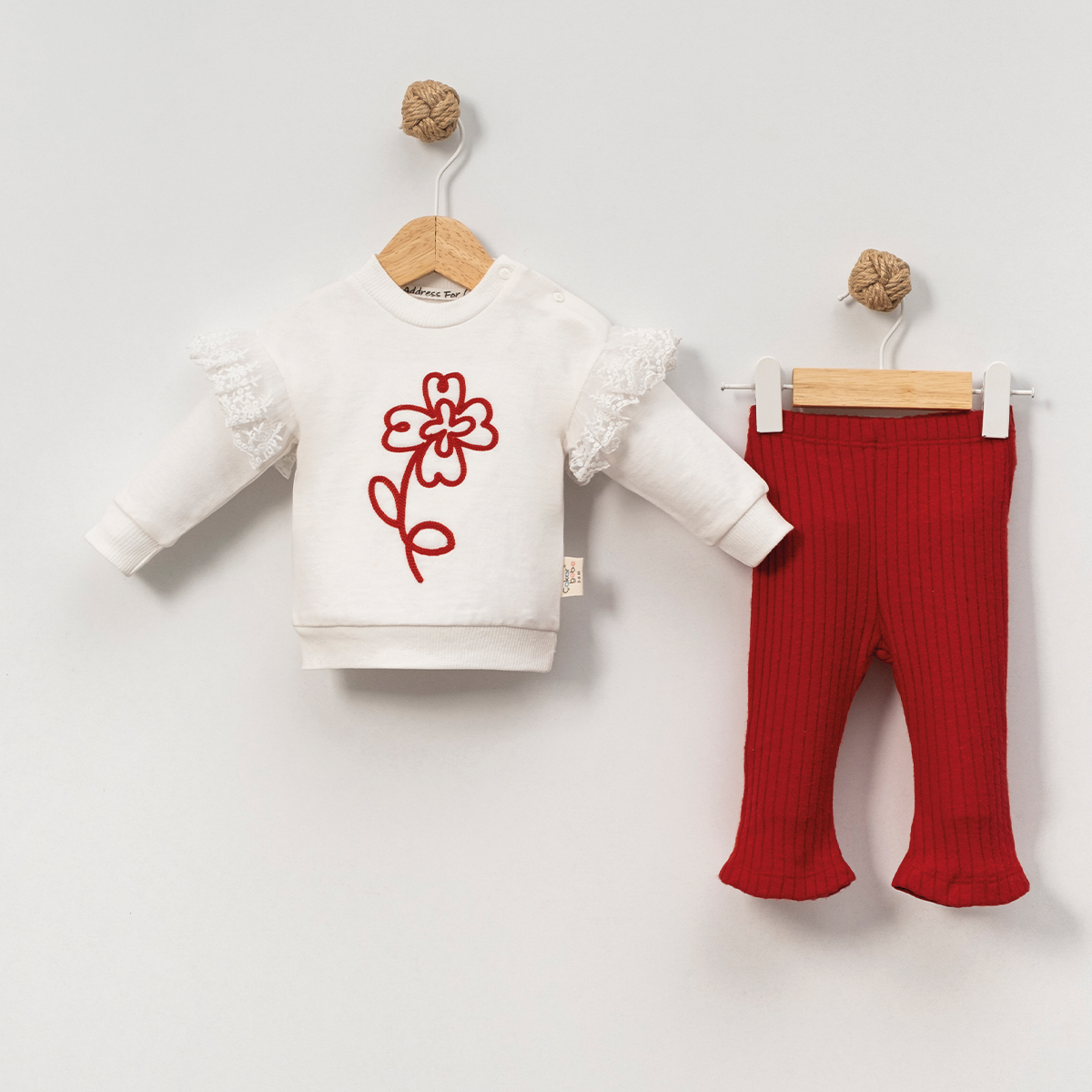 ÇAKAR BEBE KIZ 3-6-9-12 AY SÜZENE ÇİÇEKLİ TAKIM