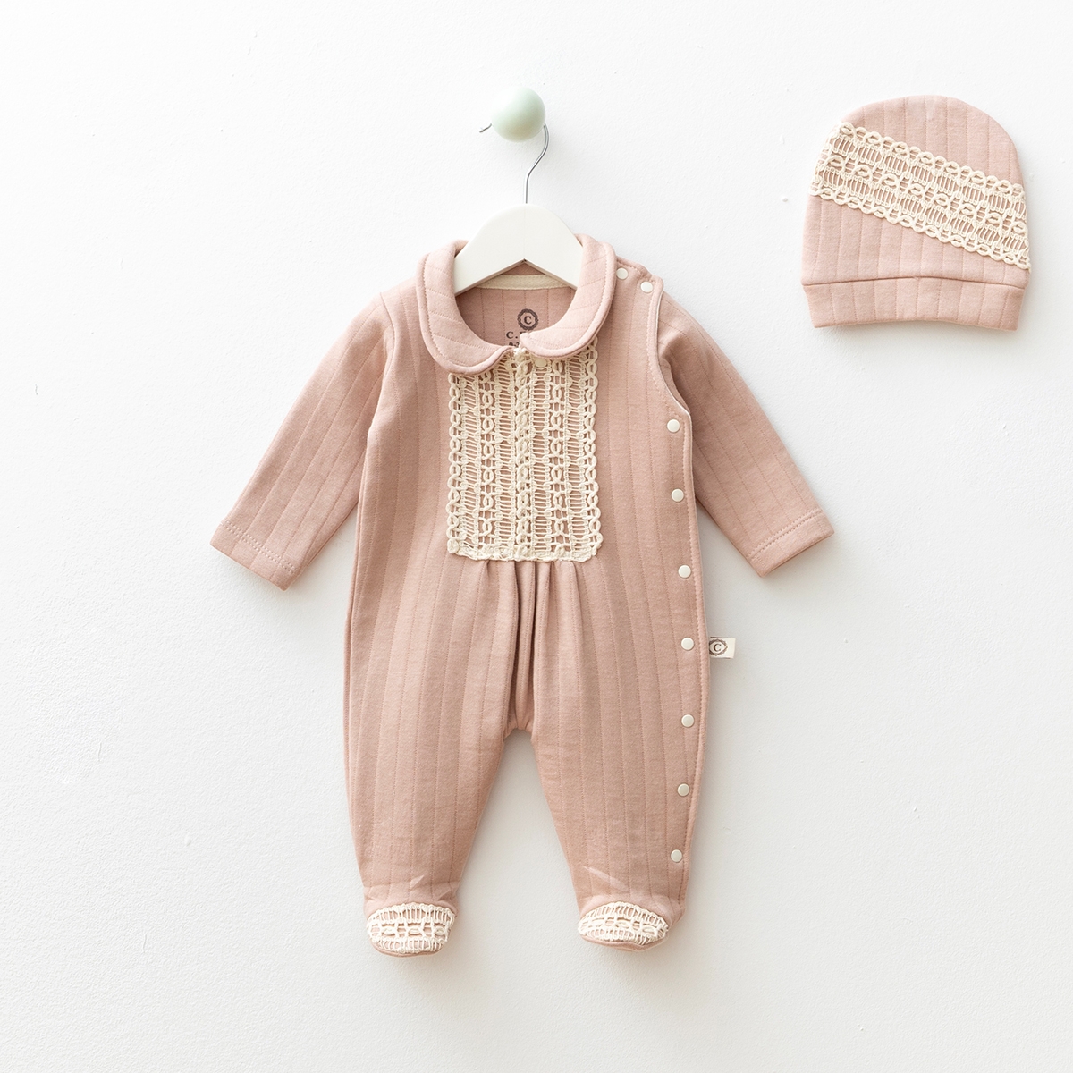 CFRA KIDS KIZ 3-6-9 AY DANTELLİ KAPİTONE TULUM