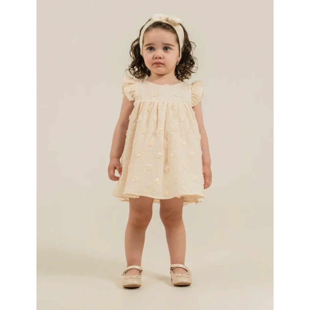 COCOSİSS KIZ 6-9-12-18 AY BANDANALI ROSE PAMUK ELB