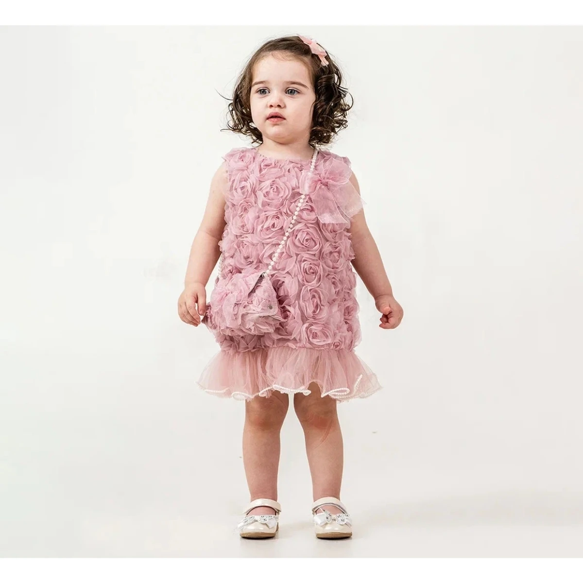 COCOSİSS KIZ 9-24 AY İNCİLİ ROSE DRESS 