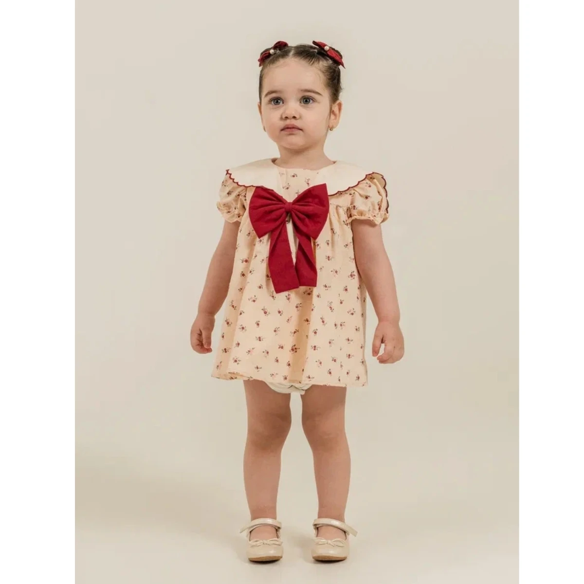COCOSİSS KIZ 9-24 AY MİNİ ÇİÇEKLİ MASAL DRESS
