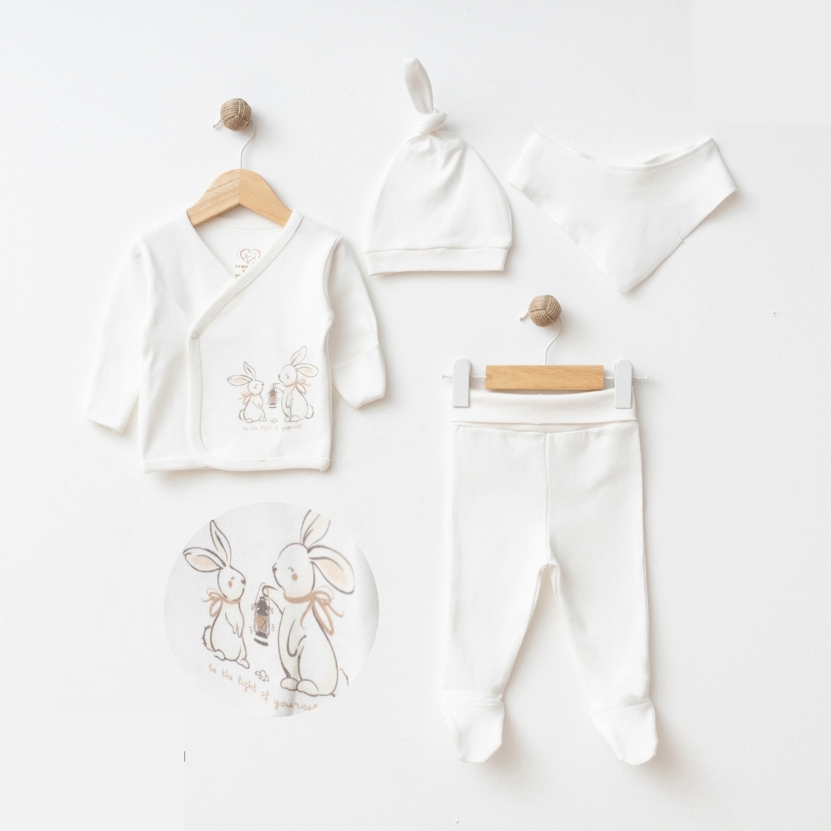 ESYA BABY KIZ 0-3 AY RABBIT 5Lİ SET