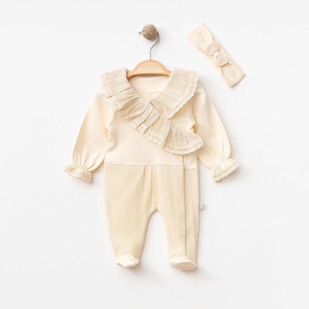 IŞIL BABY KIZ 0/3-0/3-3/6 AY BANDANALI TULUM