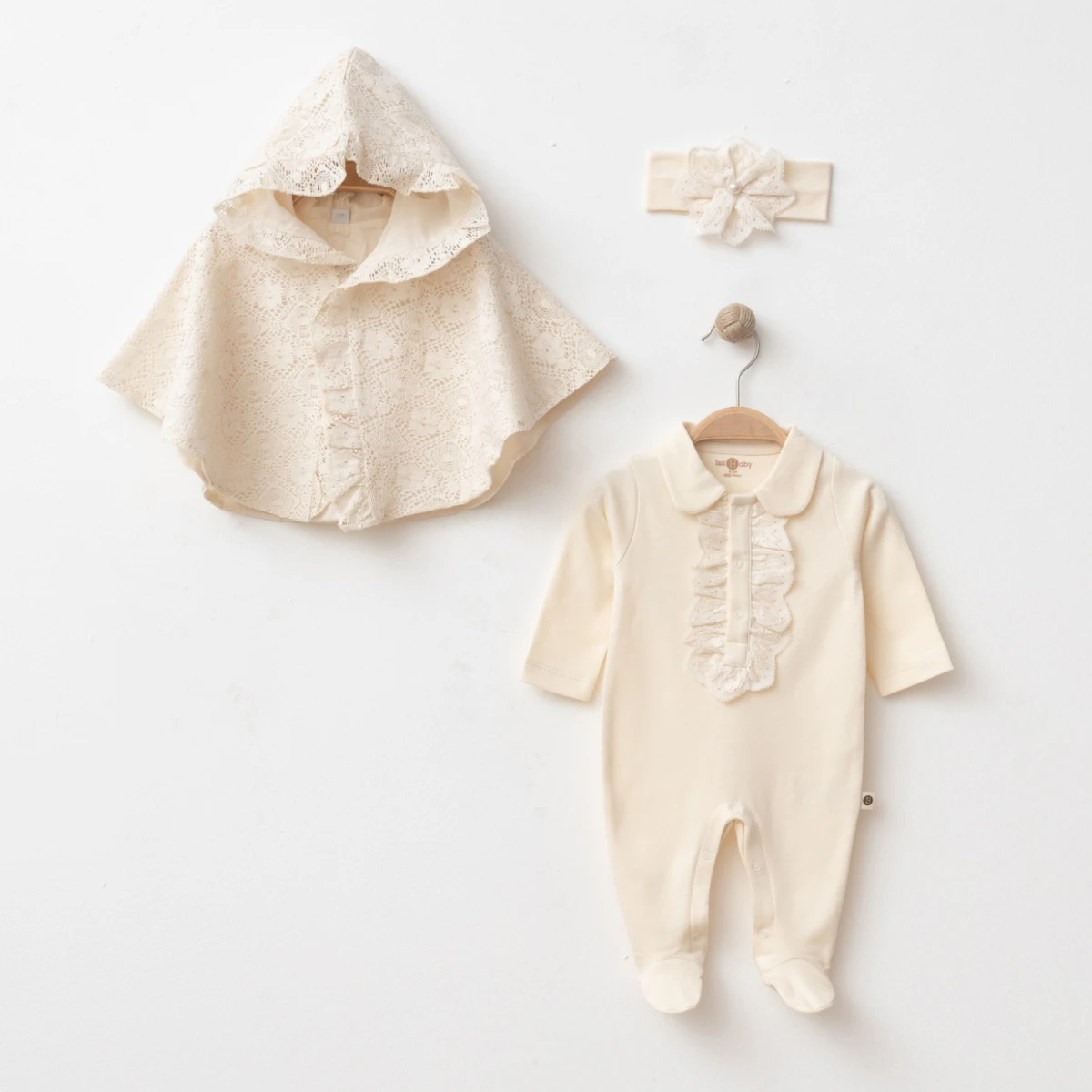 IŞIL BABY KIZ 0/3-0/3-3/6 AY BOLEROLU TULUM