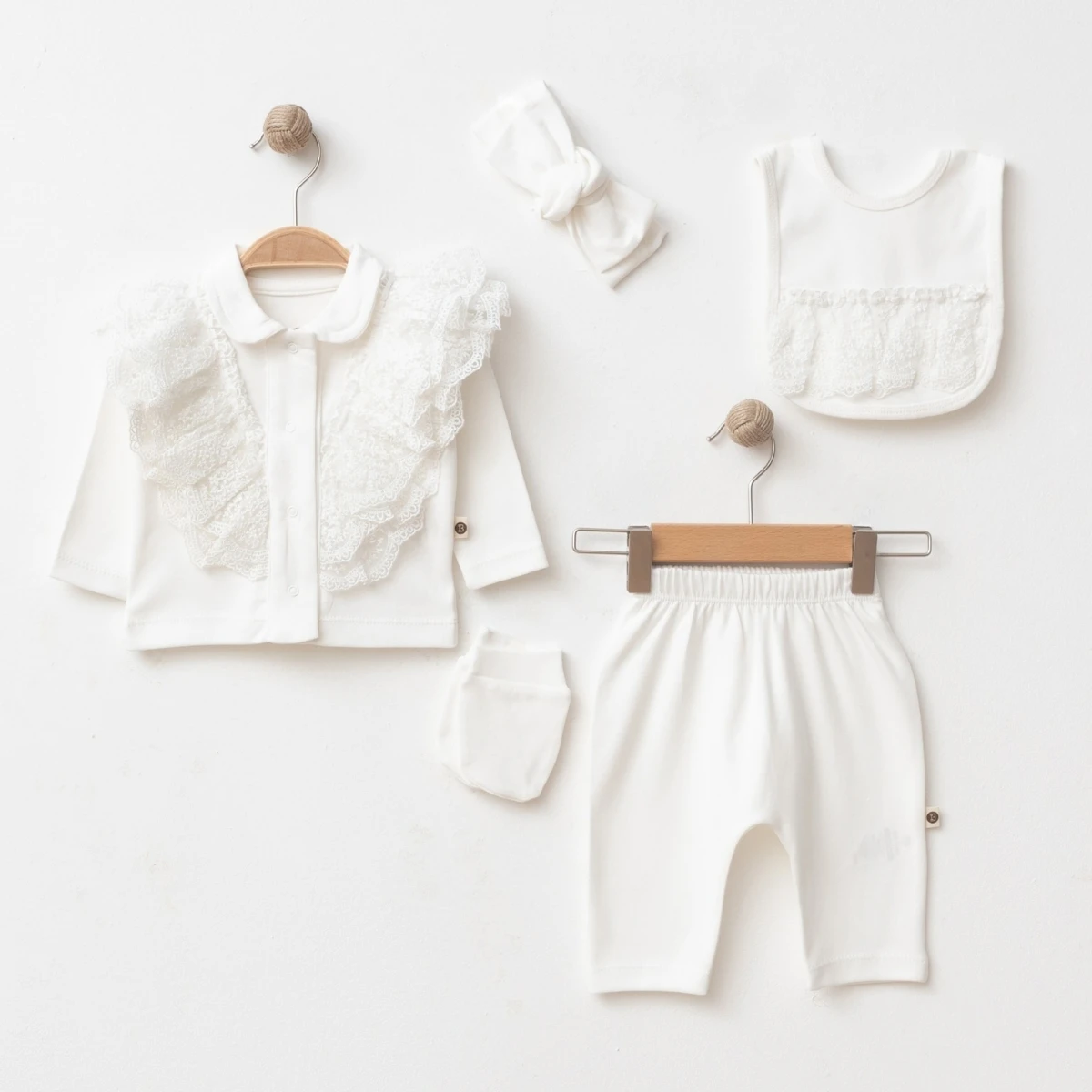 IŞIL BABY KIZ 0/3-0/3-3/6 AY FİSTOLU 5Lİ SET