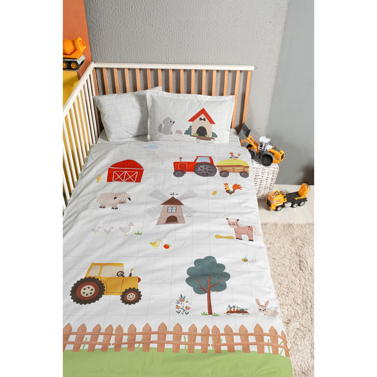 KANZ UNISEX BASKILI NEVRESİM TAKIMI