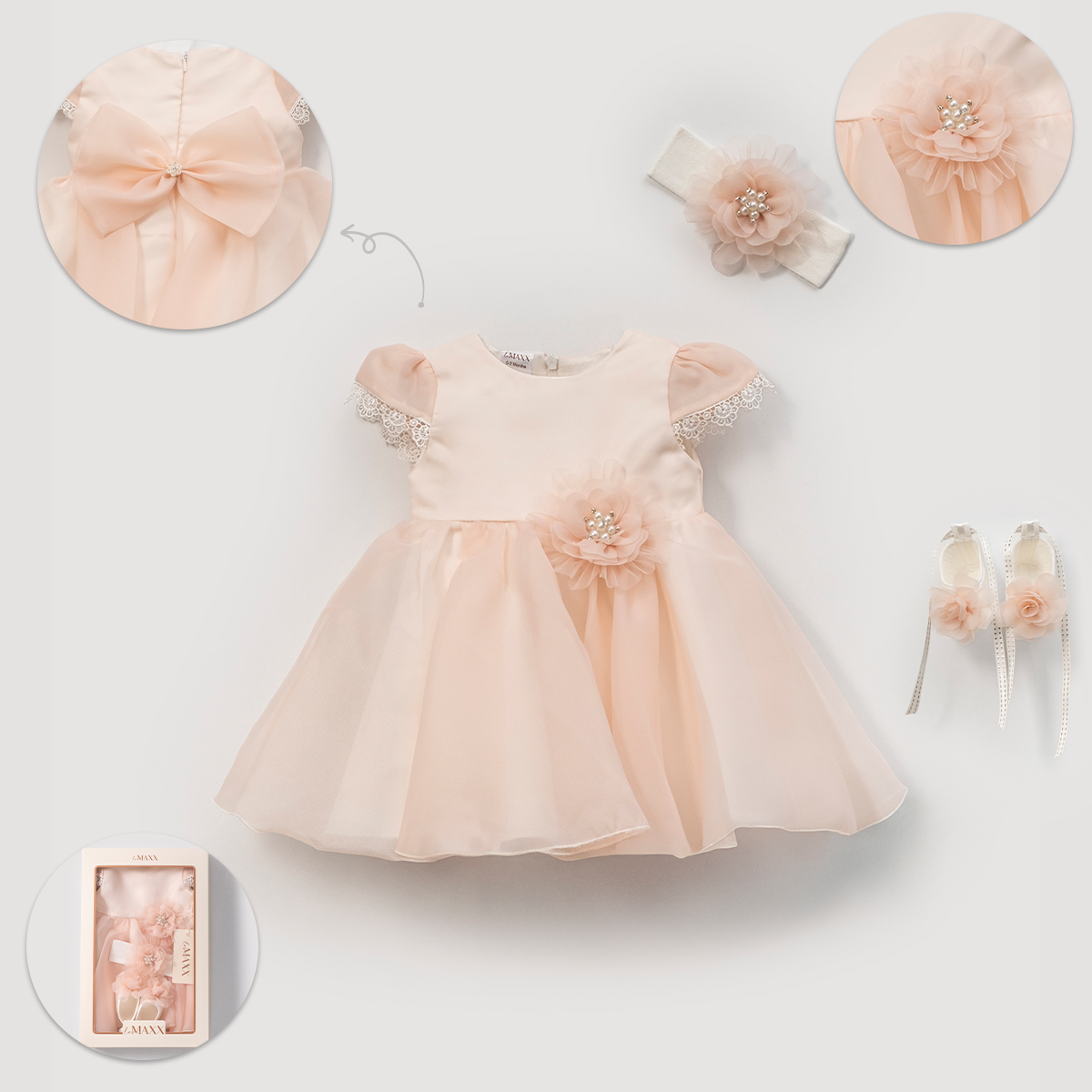 LOVEMAXX KIZ 3-6 AY CAROLINE MEVLİT TAKIMI