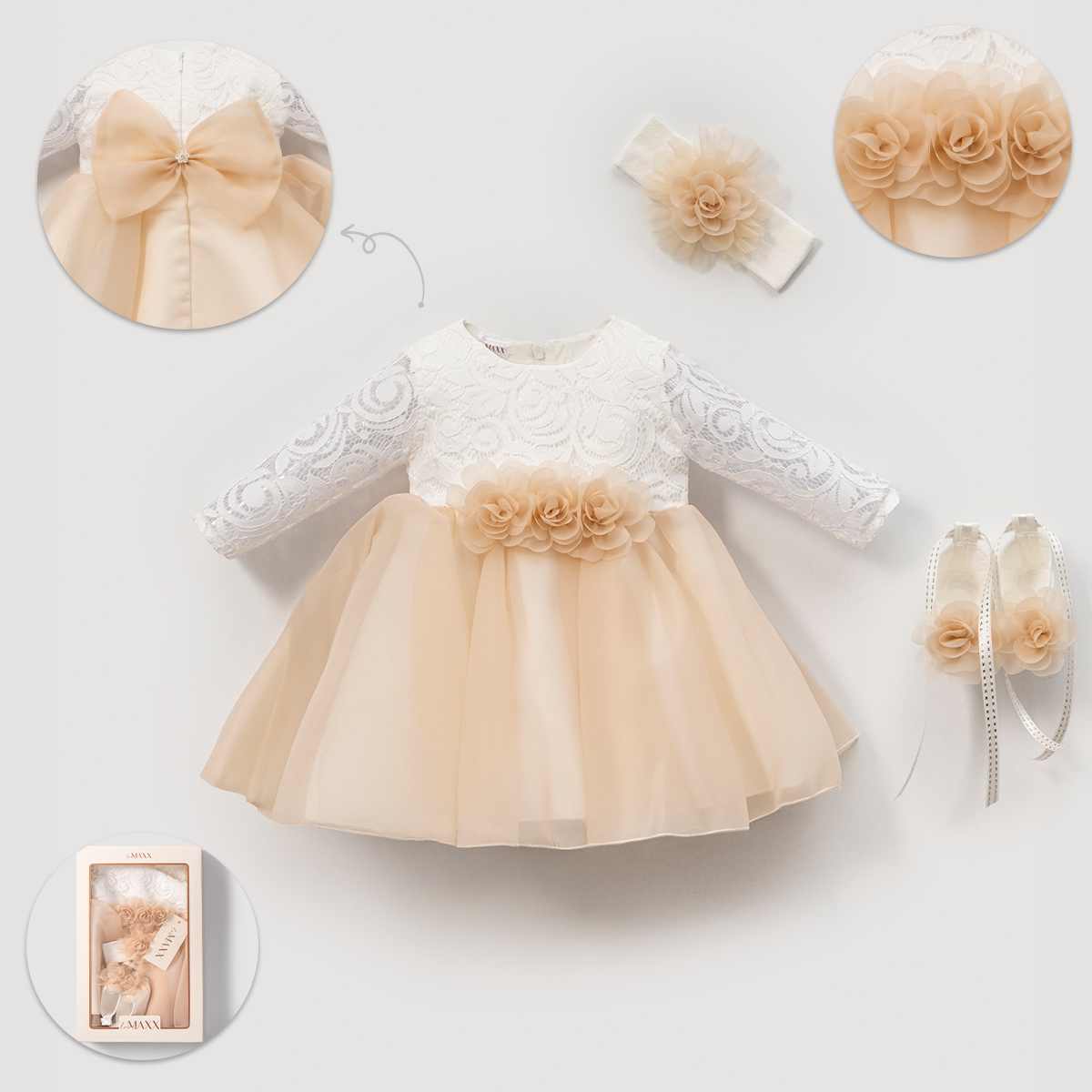 LOVEMAXX KIZ 3-6 AY CAROLINE MEVLİT TAKIMI