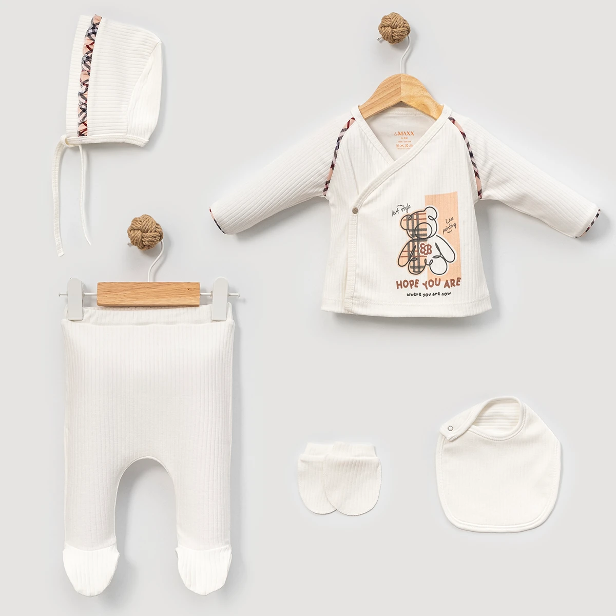 LOVEMAXX UNISEX 0-3 AY HOPE 5Lİ SET