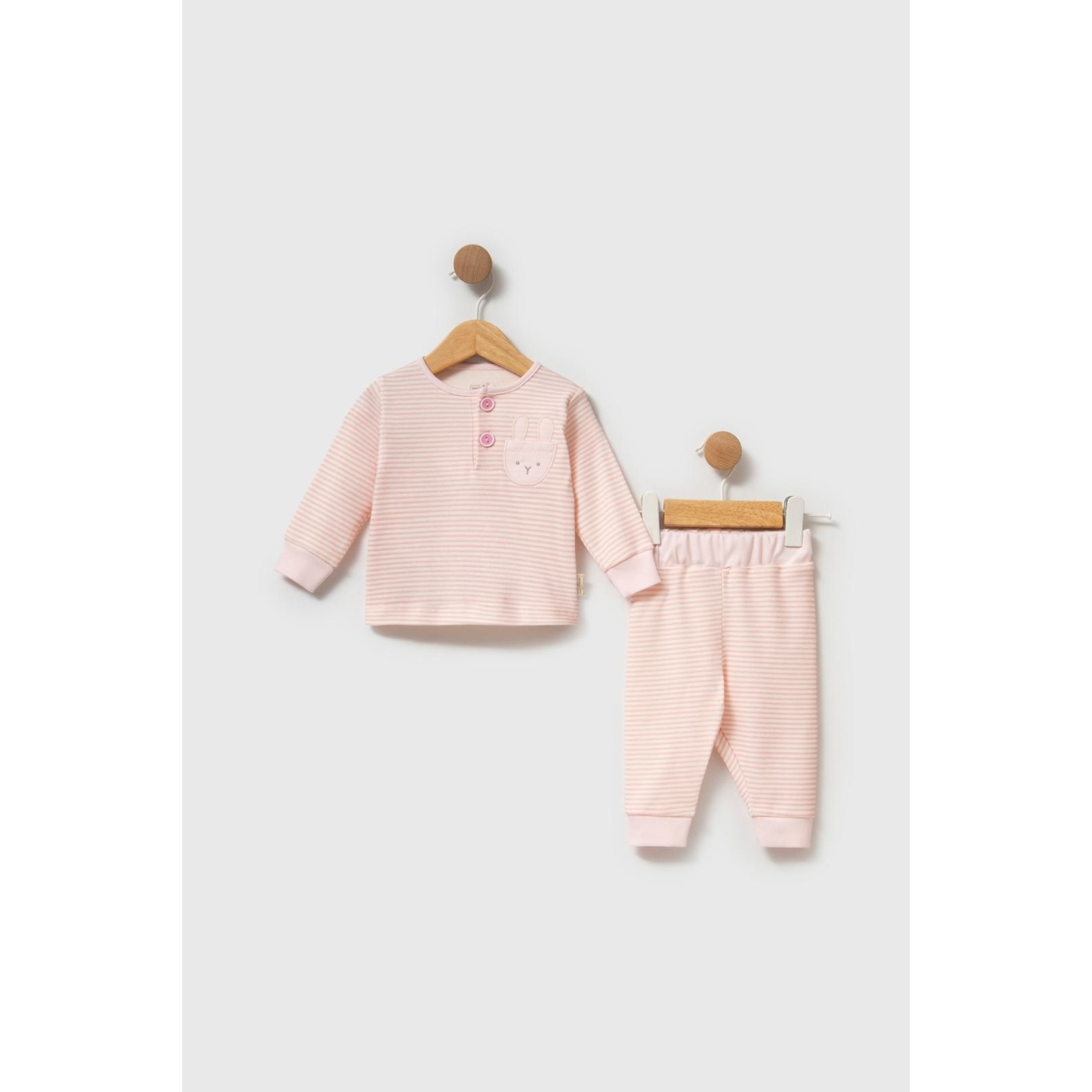 MELİSA BEBE UNISEX 3-6-9-12 AY ÇİZGİLİ 2Lİ TAKIM