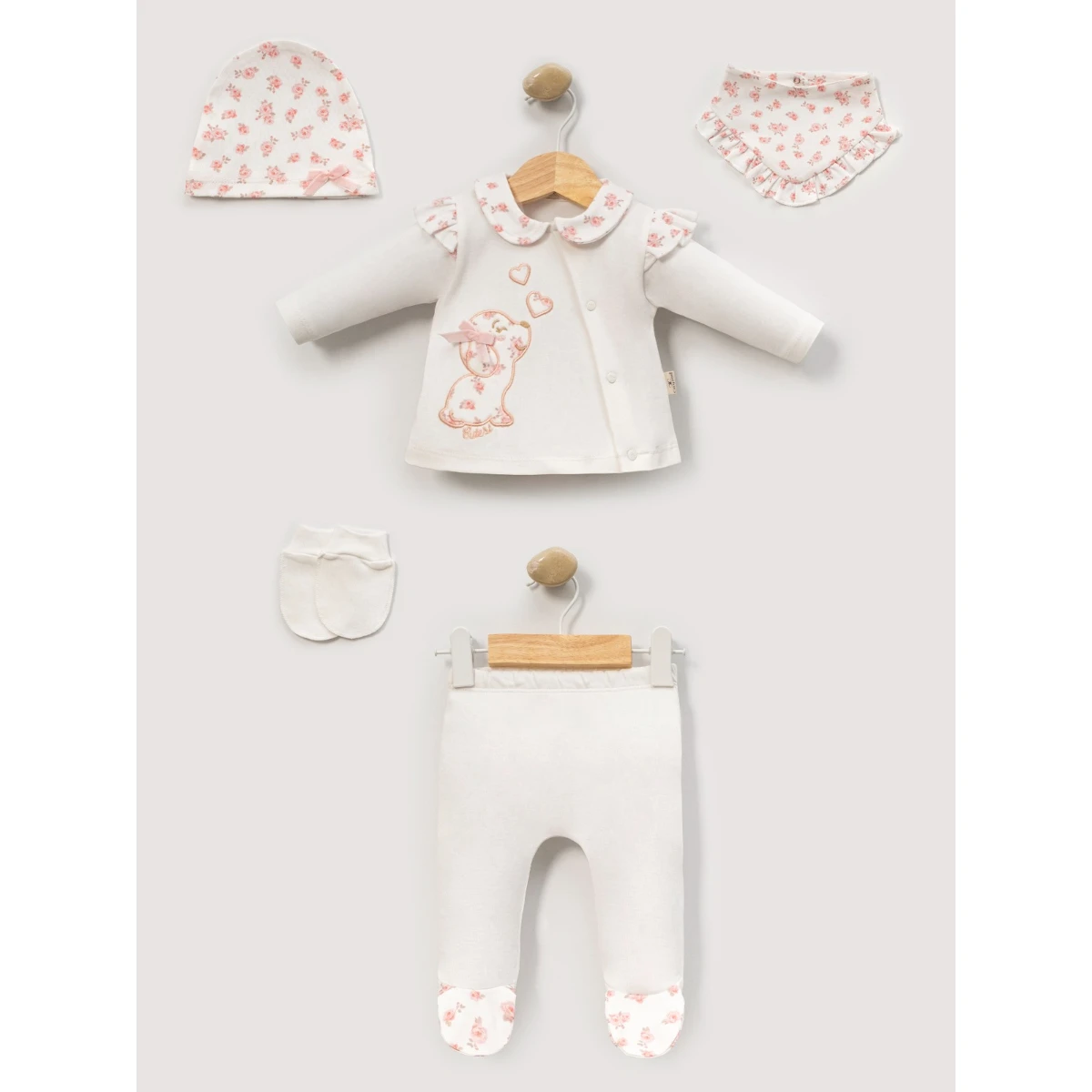 MİNİ CAYZEN KIZ 0-3 AY CUTE BABY 5Lİ SET