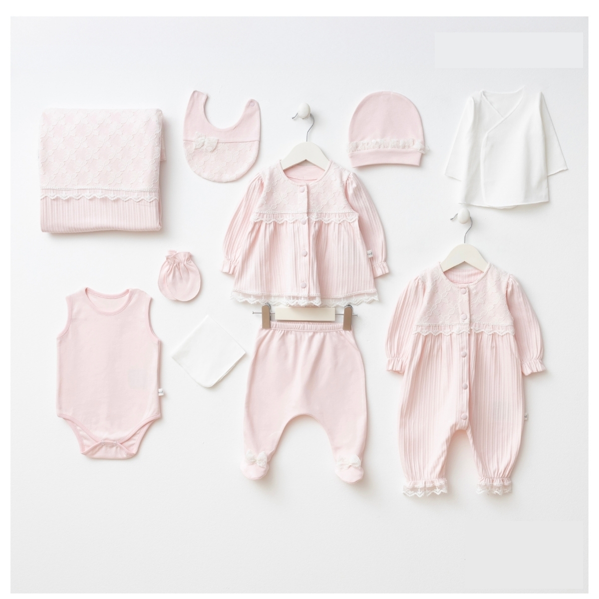 MİZEYN GIRL 0-3 MONTHS PERLA BABY GIRL SET OF 10