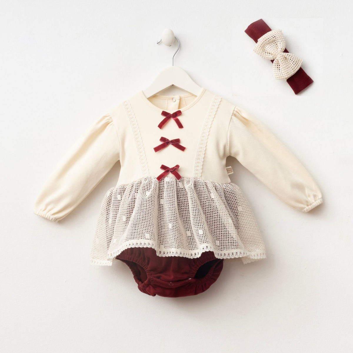 MİNİZEYN KIZ 3-6-9 AY OLIVIA ROMPER