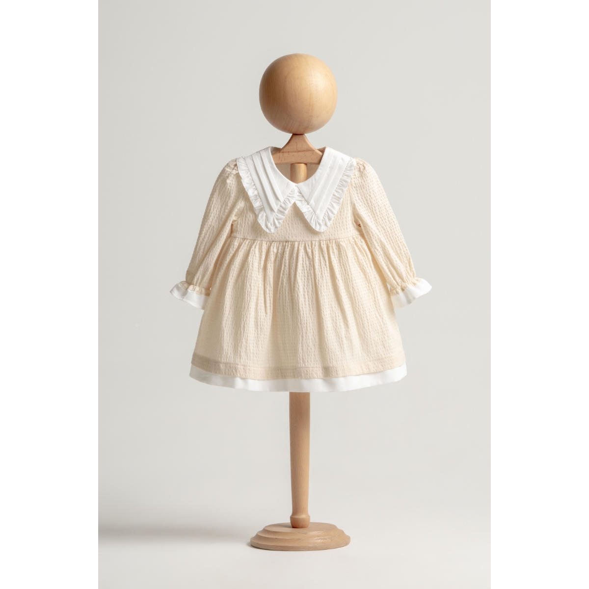 MİOMİNİ KIZ 6-24 AY DOKUMA ELBİSE