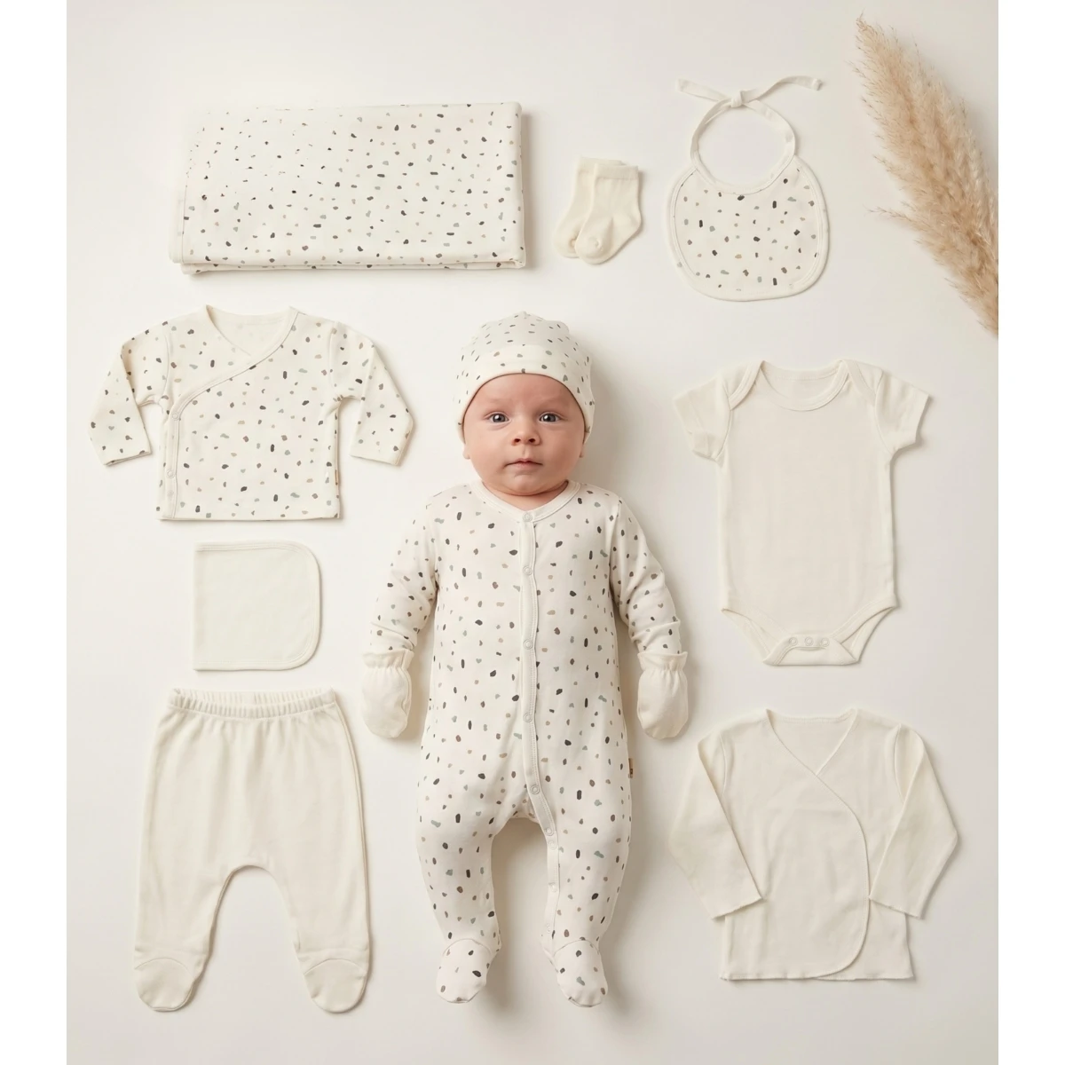 MOONSTAR ERKEK 0-3 AY BEBEK 10LU SET