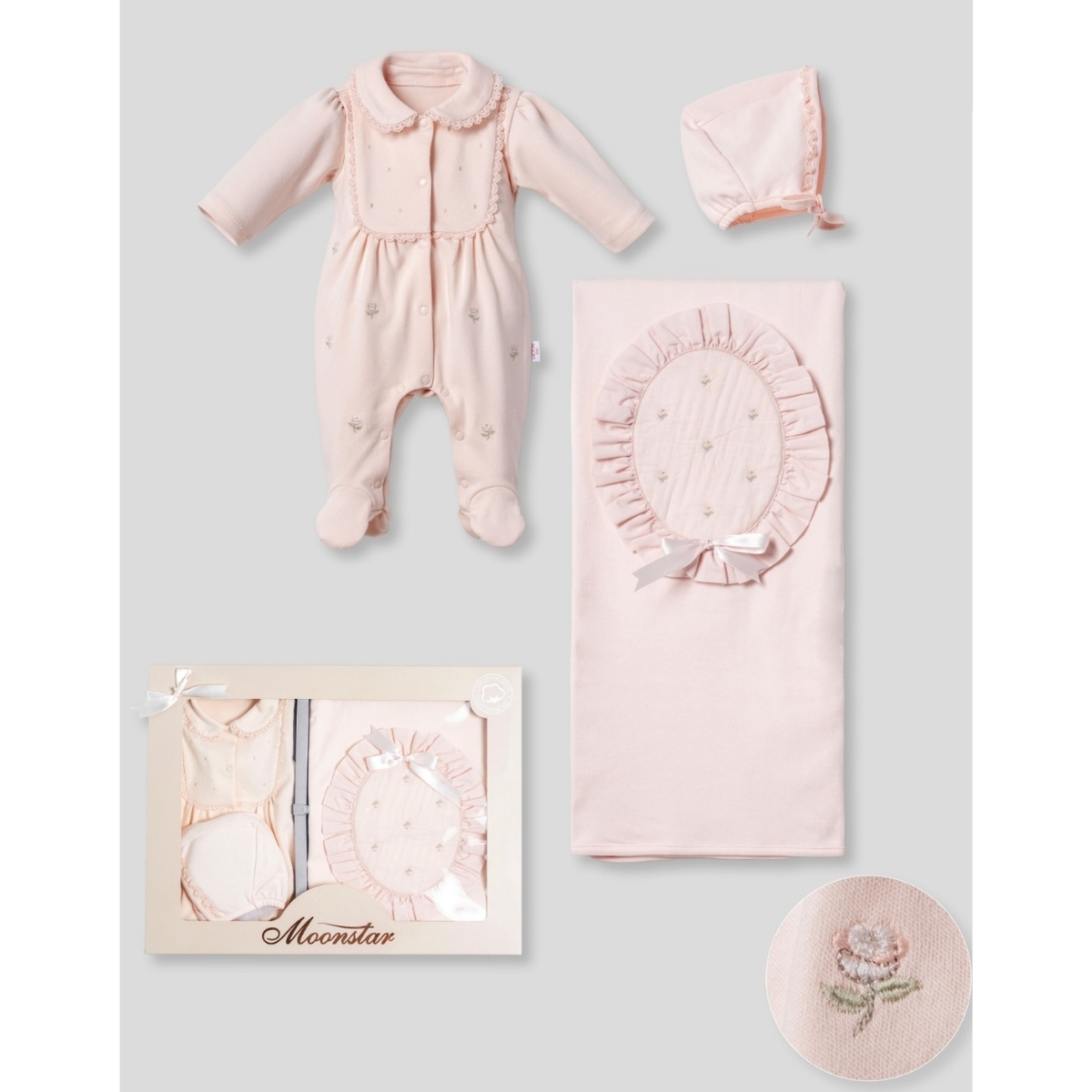 MOONSTAR KIZ 0-3 AY 3LÜ SET