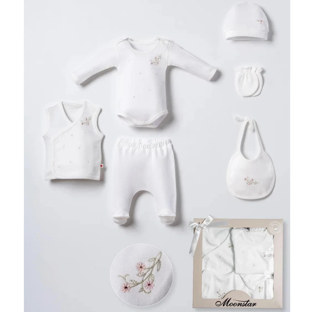 MOONSTAR KIZ 0-3 AY 6LI SET
