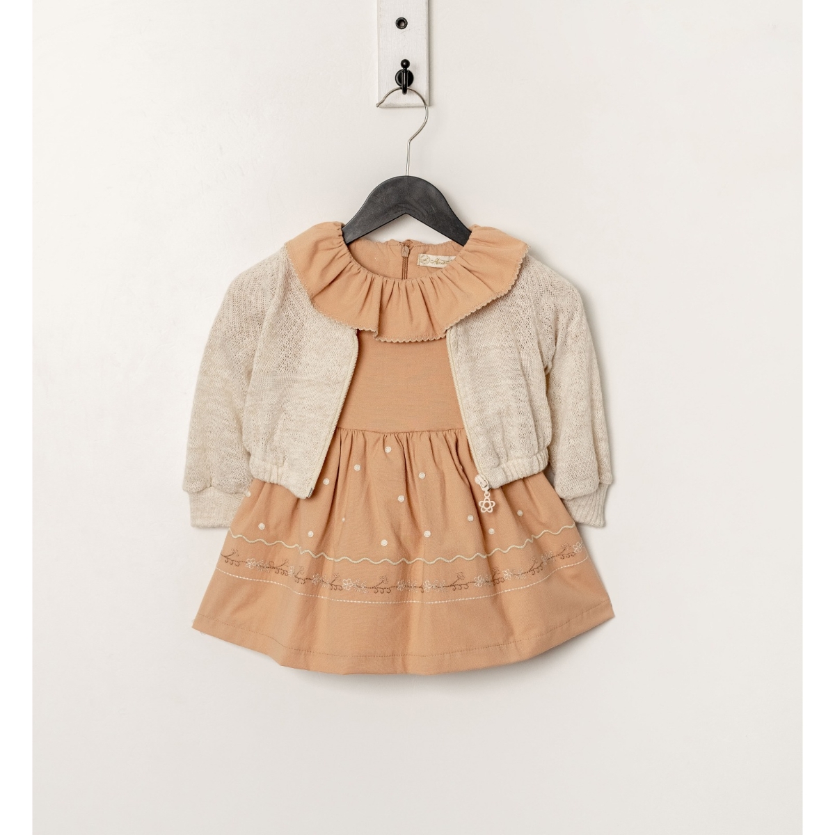 MOONSTAR GIRL 1-2-3-4 YEARS OLD CARDIGAN DRESS SUIT