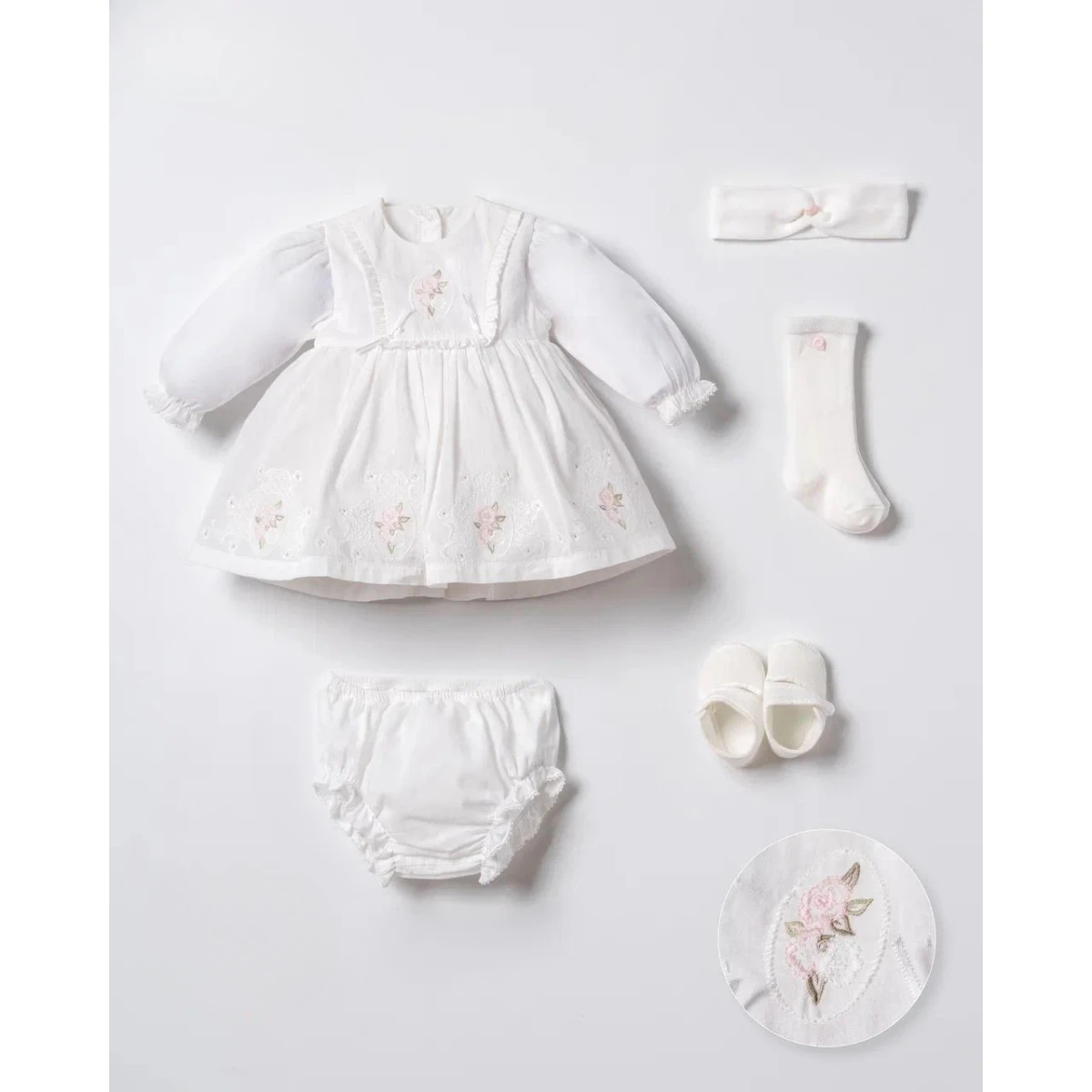 MOONSTAR KIZ 3-6 AY BEBEK 5Lİ SET