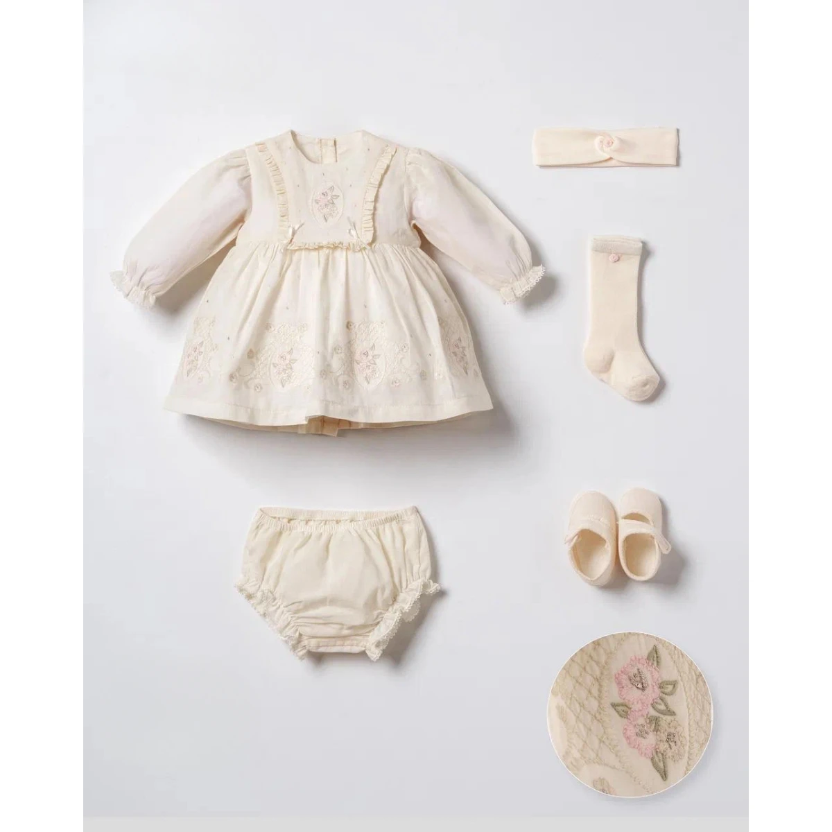 MOONSTAR KIZ 3-6 AY BEBEK 5Lİ SET