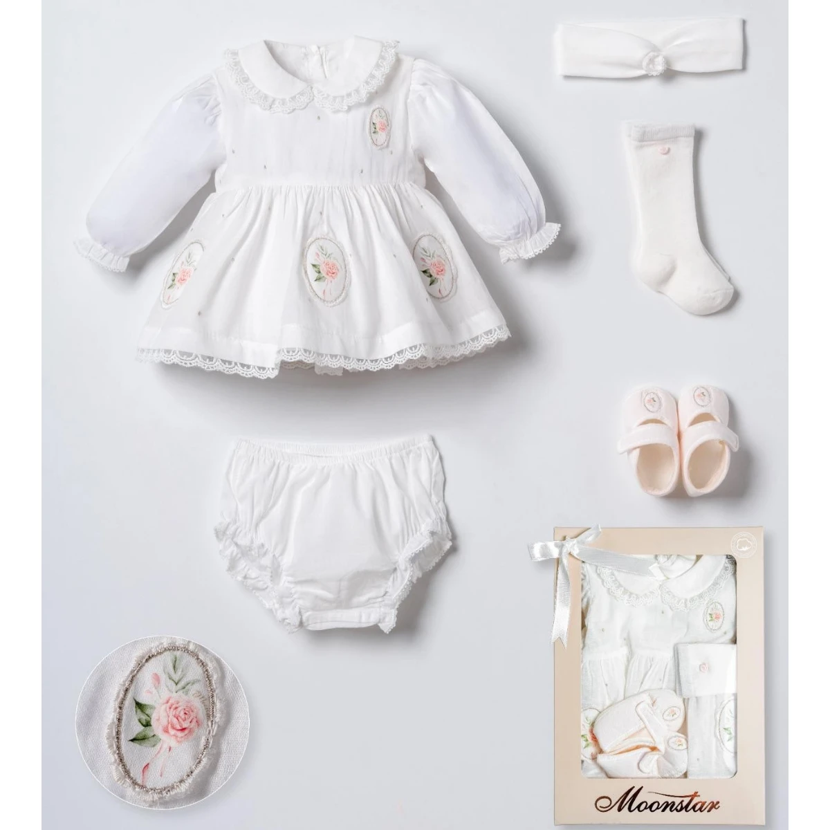 MOONSTAR KIZ 3-6 AY BEBEK SET