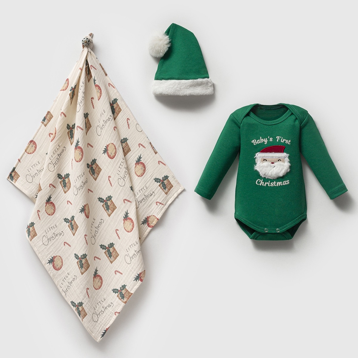 NIPPERLAND UNISEX 0-3 AY CHRISTMAS 3LÜ SET