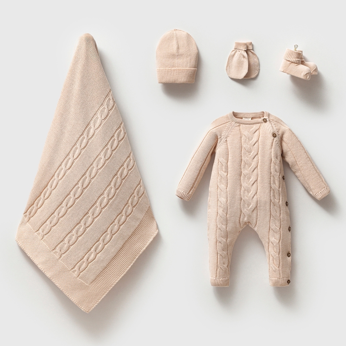 NİPPERLAND UNISEX 0-3 AY GOTS 5Lİ SET