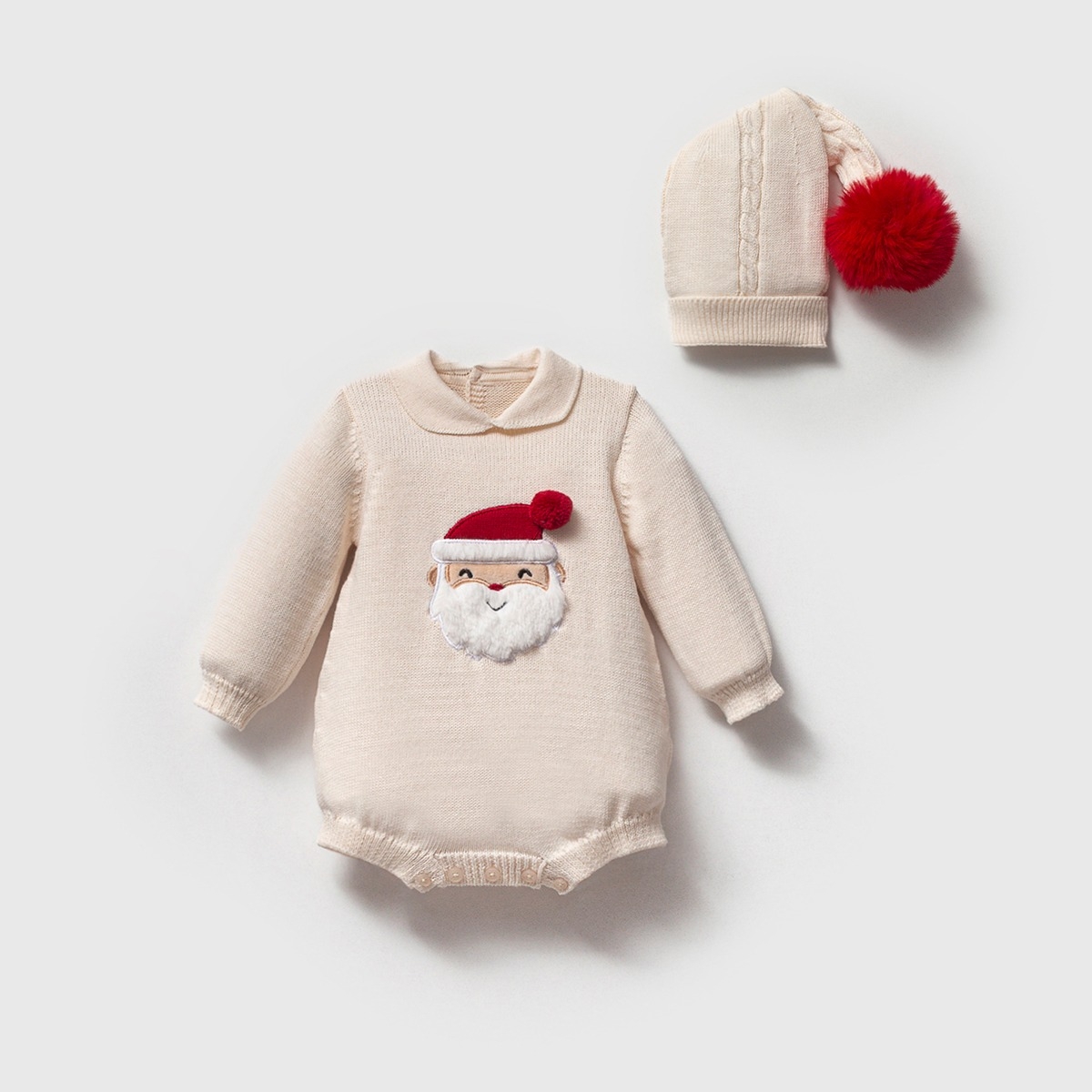 NIPPERLAND UNISEX 3-6-9-12 AY CHRISTMAS ŞAPKALI BARBATÖZ