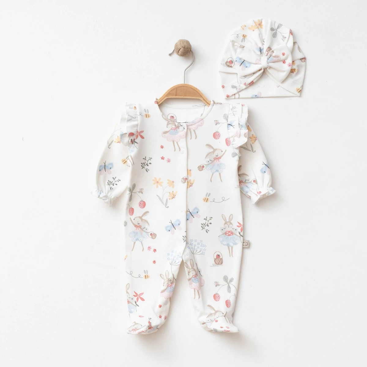 OBABY KIZ 3-3-6 AY BALERİN TAVŞAN BONELİ TULUM