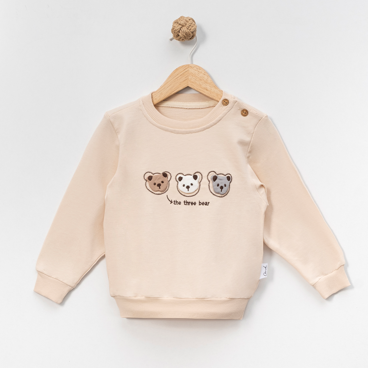 OVERDO ERKEK 1-2-3-4 YAŞ APLİKE AYICIKLI SWEAT 