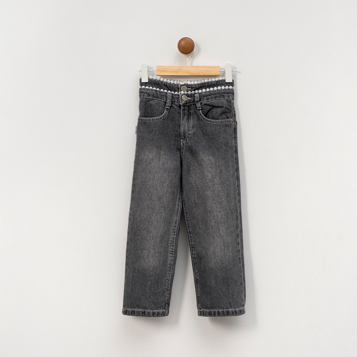 LOVEMAXX KIZ 5-6-7-8 YAŞ BELİ GÜPÜRLÜ PANTOLON